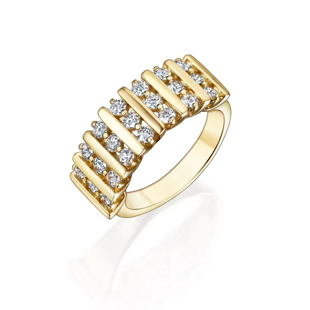 Кольцо из золота 585 с бриллиантом, размер 19,5
