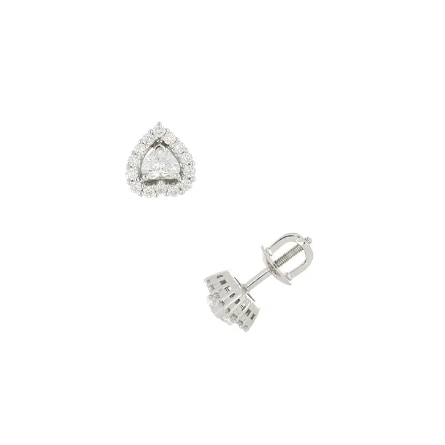 Серьги из золота 585 с бриллиантом