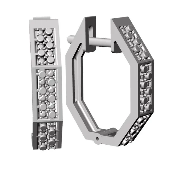 Серьги из золота 585 с бриллиантом