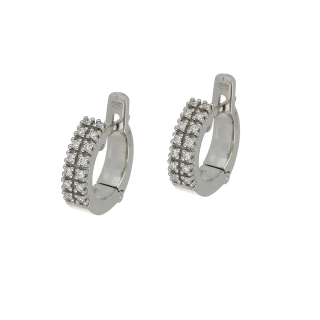 Серьги из золота 585 с бриллиантом